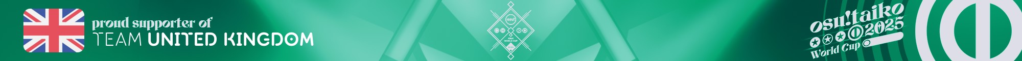 osu! proud supporter of Team United Kingdom in the osu! Taiko World Cup 2025